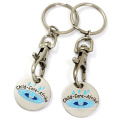 China Custom Made Shopping Trolley Token, Trolley Coin Keyring Locker Token